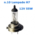 Confezione da 10 Lampade 12V 55W H7